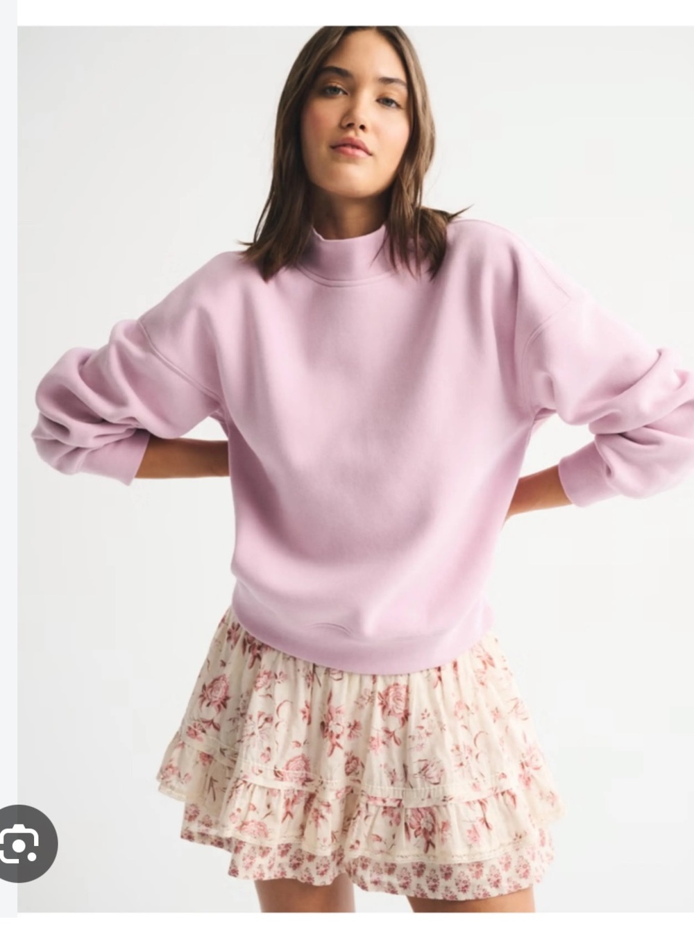 Abercrombie & Fitch Sunday Mockneck Crew